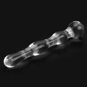 beaded glass dildo